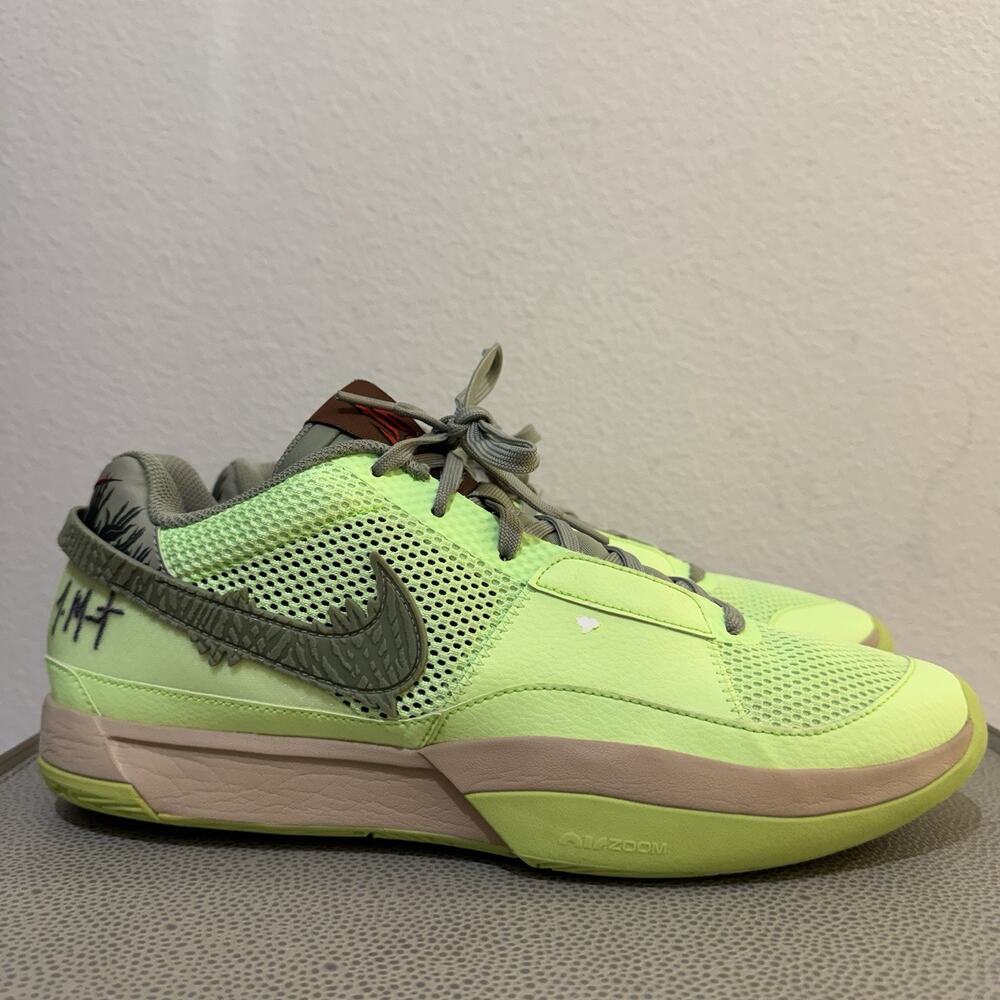 Nike Ja 1 NRG Halloween Zombie FD6565-300 Lime Blast Men’s Size 12 Shoes